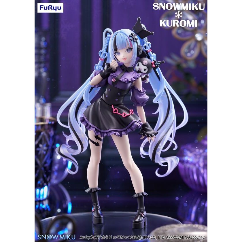 FuRyu Trio-Try-iT Figure - Snow Miku / Hatsune Miku x Kuromi - Vocaloid thumbnail 2