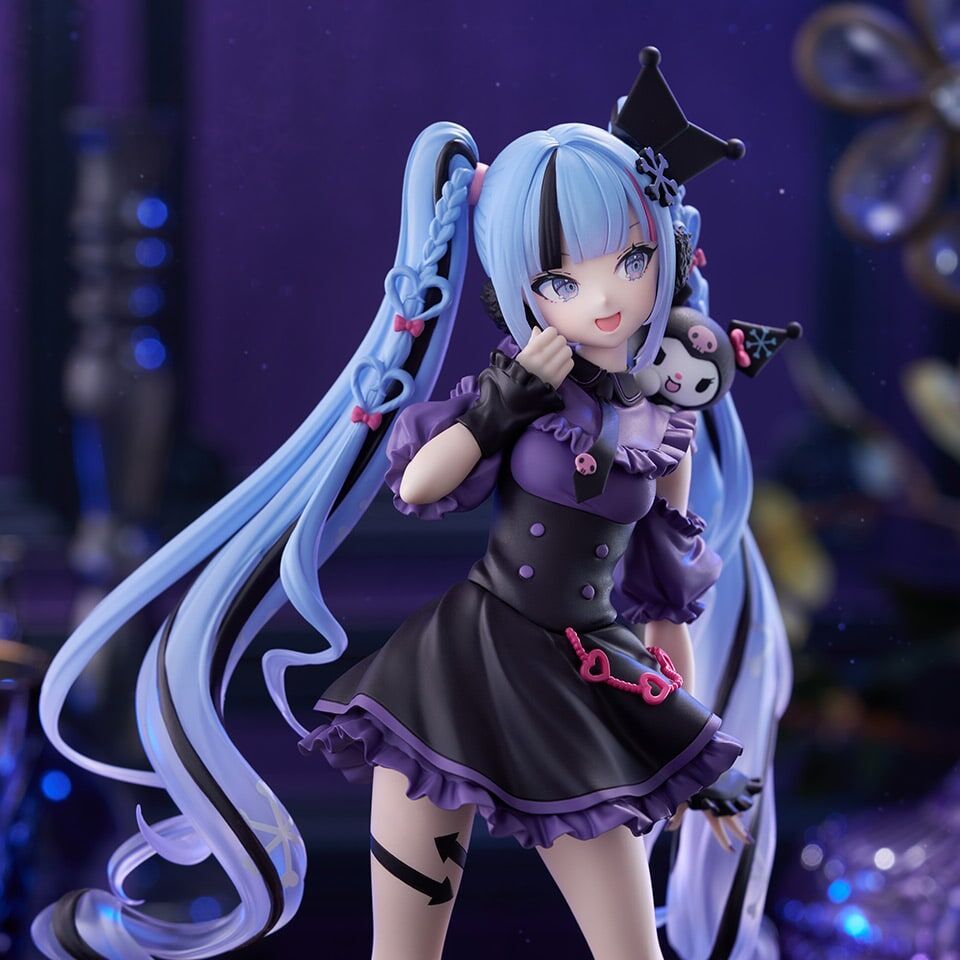 FuRyu Trio-Try-iT Figure - Snow Miku / Hatsune Miku x Kuromi - Vocaloid thumbnail 5