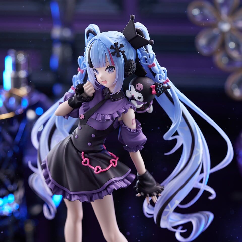 FuRyu Trio-Try-iT Figure - Snow Miku / Hatsune Miku x Kuromi - Vocaloid thumbnail 6