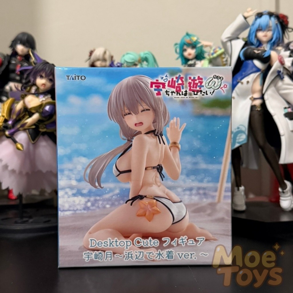Taito Desktop Cute Figure - Tsuki Uzaki - Swimsuit / Mizugi - Uzaki-chan wa Asobitai